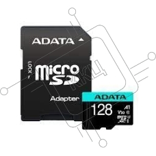 Карта памяти MICRO SDXC 128GB W/AD. AUSDX128GUI3V30SA2-RA1 ADATA