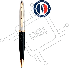 Ручка шариковая Waterman Carene De Luxe (CWS0700000) Black Silver GT M син. черн. подар.кор.