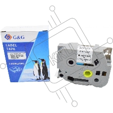 Картридж ленточный G&G GG-TZES251 черный на белом 24x8 для Brother 1010/1280/1280VP/2700VP