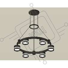 Светильник Ambrella light XR92051203/6 SBK/FR черный песок/белый матовый GX53  (A9205, C9232, N8478)