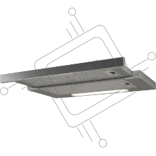 Встраиваемая вытяжка Jet Air AURORA LX/GRX/F/50 / 50 см, 650 м3, кнопочное управл., цвет:нерж.сталь