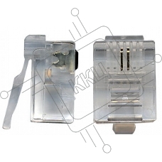 Коннектор RJ12 д/кабеля 2-ух контактный, 100 шт.