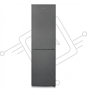 Холодильник Бирюса Б-W6049 2-хкамерн. графит матовый мат.