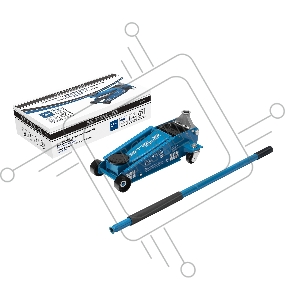 Домкрат гидравлический подкатной, 3 т, 120-450 мм, быстрый подъем, проф.// Stels