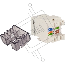 Модуль Hyperline LAN-OK45U6/180N-WH информ. KeystoneRJ45 кат.6 UTP белый