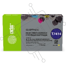 Картридж струйный Cactus CS-EPT7414 (T7414) желтый (1100 мл) для Epson SureColor SC-F6000/6200/7000