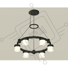 Светильник Ambrella light XR92051204/6 SBK/FR черный песок/белый матовый GX53 (A9205, C9232, N8402)