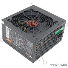 Блок питания Ginzzu CB650 12CM черный,24+4p,2 PCI-E(6+2), 4*SATA, 3*IDE,оплетка MB, кабель питания