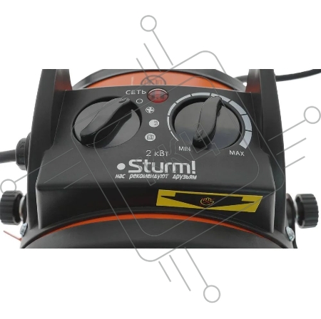 Тепловентилятор Sturm! FH2022C 2000Вт черный/оранжевый