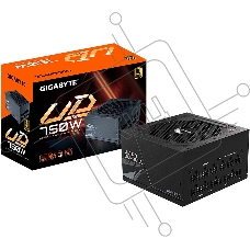 Блок питания Gigabyte ATX 750W GP-UD750GM 80+ gold 24+2x(4+4) pin APFC 120mm fan 8xSATA Cab Manag RTL