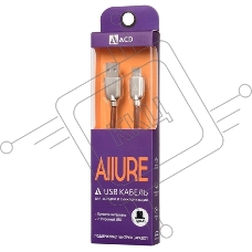Кабель USB ACD-Allure Type-C ~ USB-A Кожа, 1м, коричневый (ACD-U926-C2N)