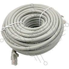 Патч-корд Buro Basic UTP 4 пары cat6 CCA molded 20м серый RJ-45 (m)-RJ-45 (m)
