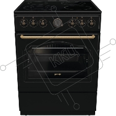 Плита электрическая Gorenje GECS6B71CLB черный, конфорок 4 электрических, духовка 71 л, 60 см x 85 см x 60 см