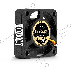 Вентилятор для корпуса ExeGate ExtraSilent ES04010S3P-5 черный, 40 мм, 4500 об/мин, 22 дБ, 3 pin