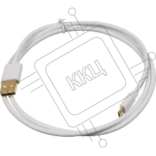 Кабель USB2.0 2A Square USB A (m)/micro USB  B (m) 1м Позолоченные контакты