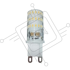 Лампа светодиодная PLED-G9 5Вт капсульная 2700К тепл. бел. G9 300лм 220-230В JazzWay 1032102B