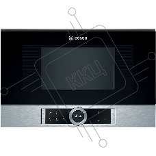Встраиваемая микроволновая печь Bosch BFL634GS1 /900Вт, 5 режимов, инвертер, 21 л, сталь