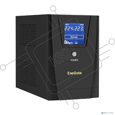 ИБП ExeGate EX292803RUS SpecialPro Smart LLB-1600.LCD.AVR.2SH.3C13 <1600VA/950W, LCD, AVR, 2*Schuko+3*C13, съемн.кабель, металлический корпус, Black>