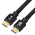 Кабель Greenconnect GCR-54990 PROF 7.5m HDMI 2.0, черный ECO Soft капрон, AL корпус черный, HDR 4:4:4, Ultra HD, 4K 60Hz/5K*30Hz, 3D, 18.0 Гбит/с, 28AWG