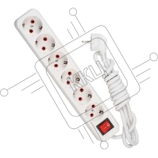 Удлинитель 6х3м с заземл. 16А IP20 с выкл. Lezard 720-0603-602