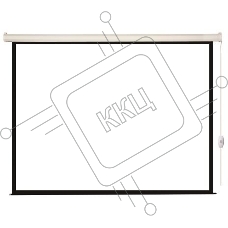 Экран с электроприводом Lumien Eco Control 244x244 см (раб. область 236х236 см) Matte White черная кайма по периметру 1:1