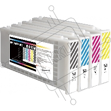 Картридж струйный Cactus CS-EPT41F4 T41F4 желтый пигментный (350 мл) для Epson SureColor SC-T5400M/SC-T3405/SC-T5405
