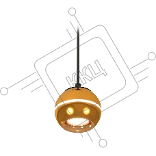 Светильник Ambrella XP1105001 PYG/SBK золото желтое полированное/черный песок MR16 GU5.3 LED 3W 4200K(A2302,C1105,N7014)