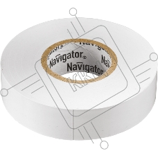 Изолента ПВХ 15мм (рул.20м) бел. NIT-B15-20/WH Navigator 71102