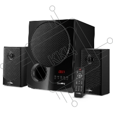 Акустическая система 2.1 SVEN MS-2080 / 70 Watt / ~220V 50Hz / FM-тюнер, USB/ SD, дисплей / BLUETOOTH / ПДУ / Black