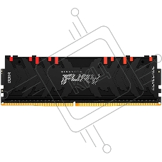 Оперативная память Kingston Fury Renegade, DDR4, 8GB (1x8GB), 3000MHz, CL15, с радиатором, RGB, чёрный