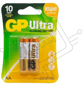 Батарея GP Ultra Alkaline 24AU LR03 AAA (2шт)   