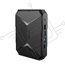 Компьютер Chuwi  HeroBox  Intel N-series N100(0.8Ghz)/8192Mb/256SSDGb/Int:Intel UHD Graphics 600/BT/WiFi/war 1y/0.59kg/Black/Win11Home + BT5.2/USB3.0*2, USB2.0*2/HDMI 2.0 *1 (4K 60Hz)/VGA*1/M.2*2, 2280, MAX 1TB, PCIE & SATA3/Type-C*1/Ear