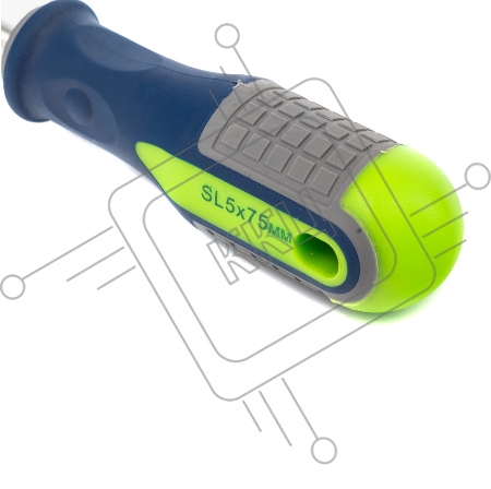 Отвертка, SL5,0 х 75 мм, CrV, 3-х компонентная рукоятка// Сибртех