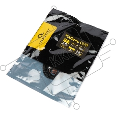 Кабель USB2.0 Cablexpert CCP-USB2-AMCM-66W-1.8M, AM/Type-C, 6A, 66Вт, QC3.0, оплетка, медь, 1.8м, черный, пакет
