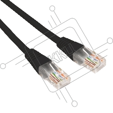 Патч-корд U/UTP Rexant кат.6, RJ45-RJ45, неэкранированный, 26AWG, LSZH, черный, 5 м