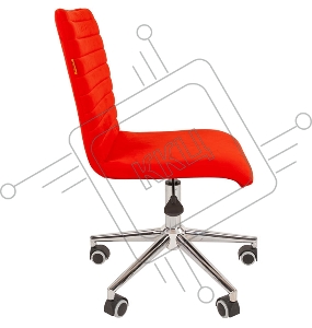 Офисное кресло Chairman 020 красное  (ткань  E-28)