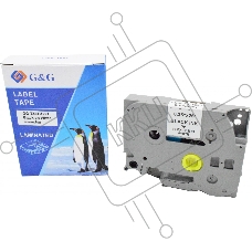 Картридж ленточный G&G GG-TZEFX221 черный на белом 9x8 для Brother 1010/1280/1280VP/2700VP