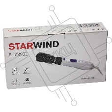 Фен-щетка Starwind SHP8502 1000Вт белый/фиолетовый