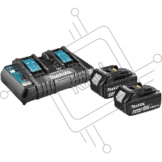 Аккумулятор+з\у Makita 191L75-3  DC18RD-1шт+BL1850B-2шт,18В,5.0Ач,Li-ion,кор