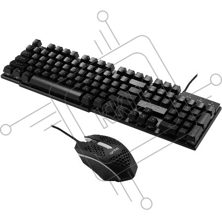 Клавиатура + мышь Оклик GMNG 400GMK клав:черный мышь:черный USB