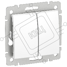 IEKVALENA Переключатель 2-клавишный схема 6/2 10АХ IP44 безвинтовые зажимы 6900981 белый