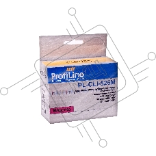 Картридж PL-CLI-526M с чипом для принтеров Canon Pixma IP4850/MG5150/MG5250/MG6150/MG8150 Magenta водн ProfiLine