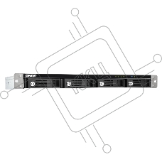 Полка расширения сетевого хранилища без дисков channel QNAP DAS TR-004U 4-Bay 2.5/3.5 SATA Type-C USB 3.1 Gen 1 (5 Gb/s ) Direct Attached Storage with Hardware RAID. W/o rail kit RAIL-B02