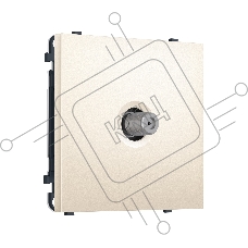Комплект механизма TV розетки SAT SIGMA Жемчужно-кремовый 5-2400MHz 3.5dB QUANT PRO (SP2530, PR215)