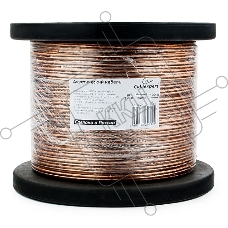 Акустический кабель Cablexpert CC-TC2x1,0-100M, прозрачный, 100 м, на катушке
