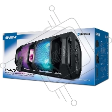 Мобильные колонки Sven PS-670 2.0 чёрные 2x32.5W  Bluetooth