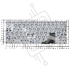 Клавиатура для ноутбука Samsung 530U3B 530U3C, черная