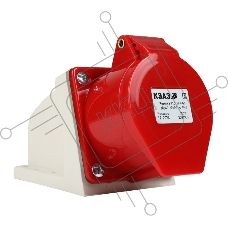 Розетка 115 16А 380В AC 3P+PE+N 6ч для монтажа на поверхность IP44 КЭАЗ 222755