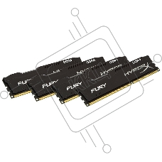 Оперативная память Kingston HyperX Fury, DDR4, 16GB (4x4GB), 3200MHz, CL16, DIMM, с радиатором