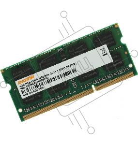 Оперативная память Digma 4Gb DDR3 1600MHz DGMAS31600004D RTL PC3-12800 CL11 SO-DIMM 204-pin 1.5В dual rank
